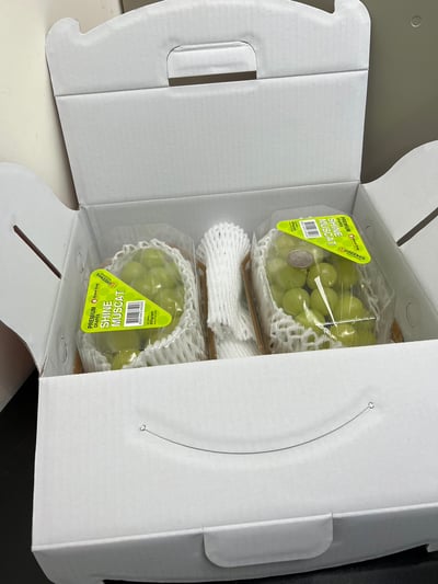 韓國麝香葡萄禮盒2串(600g/1串)1