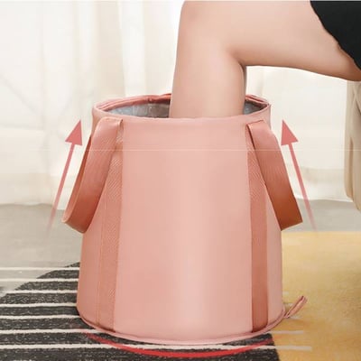 帶蓋恆溫泡腳桶 足浴桶 Spa足浴袋 改善循環 泡澡 祛濕氣好睡眠 長者 冬天 冬季 寒流 保暖 露營必備 暖腳 泡湯 折疊收納1