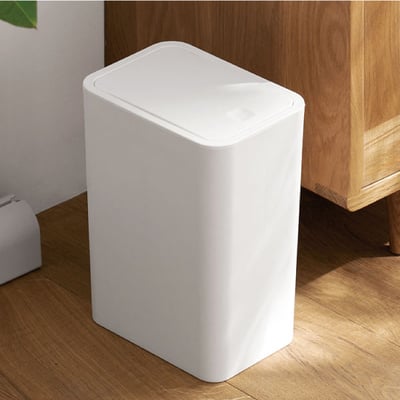 按壓式垃圾桶 (輕按彈蓋) 隱藏垃圾袋 臥室 浴室垃圾桶 彈蓋式垃圾桶 厨房垃圾桶 簡約 窄縫垃圾桶1
