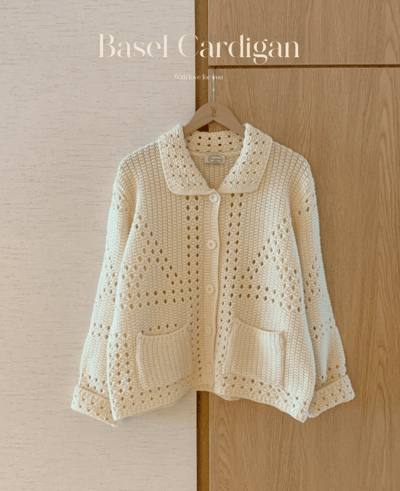 翻領洞洞針織排釦外17