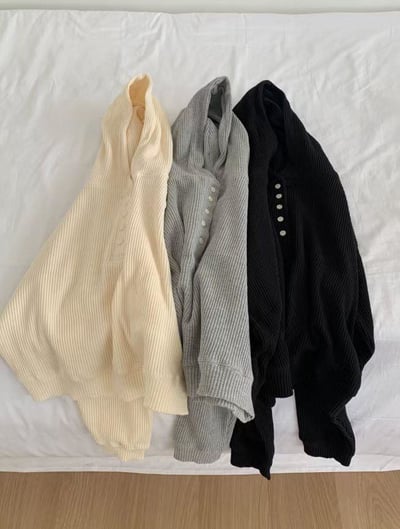 半排扣連帽上衣+長褲SET11