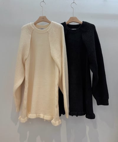 短版坑紋罩衫＋荷葉滾邊背心短洋SET15