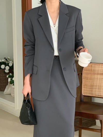 春季款拼接條紋內裡西裝外套16