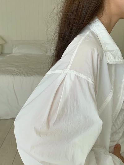 透感薄款拉鏈夾克+鬆緊南瓜短褲裙SET8