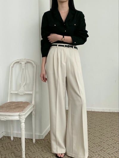 翻領金釦軟料襯衫13