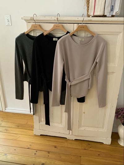 側綁結薄款Ｔ＋抽繩鬆緊長裙SET(可拆買)13