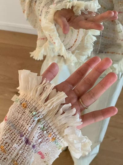 配色織紋流蘇滾邊薄款針織衣13