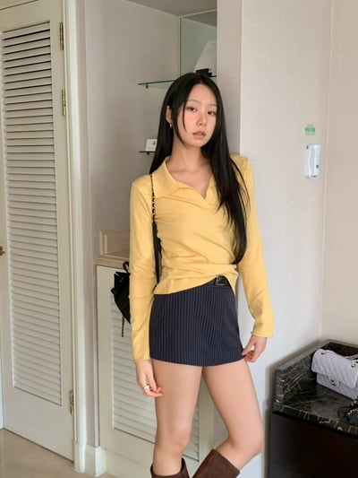 多色款開襟薄款柔軟棉Ｔ9