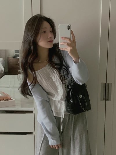 方領打褶鬆緊縮腰棉麻背心5