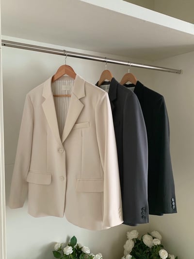 春季款拼接條紋內裡西裝外套17