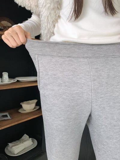 彈力內磨毛微喇叭長褲12