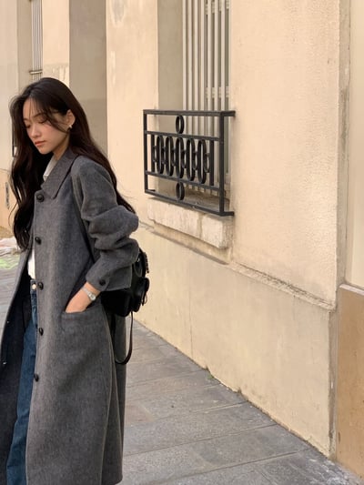 （客訂勿下單）羊毛100%長版大衣1