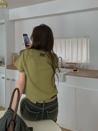 後皮革車標短版素Ｔ7