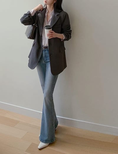 超提臀！美腿喇叭牛仔褲8