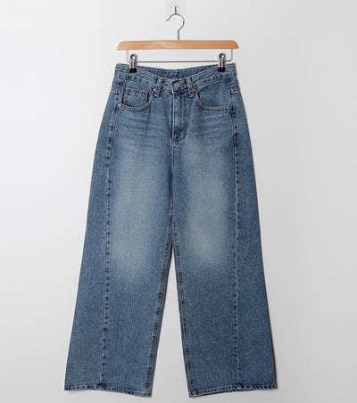 -3KG !內鬆緊腰圍前車線順身直筒褲8