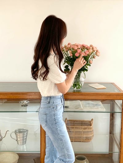 立體泡泡壓紋圓領棉麻衫6