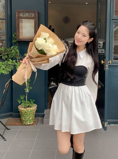 桃心領抹胸造型洋裝 (短/長)8