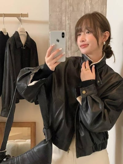 內磨毛仿皮夾克外套3