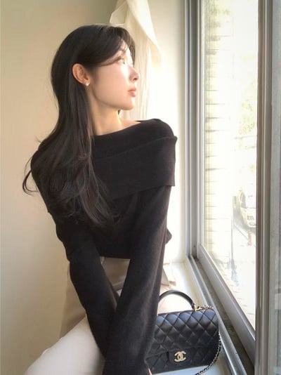 兩穿造型針織長袖T4