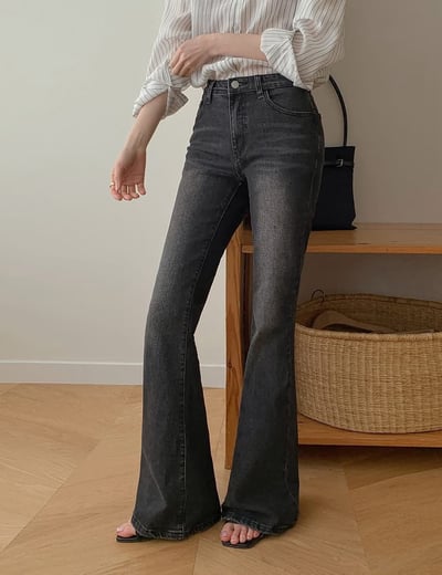 超提臀！美腿喇叭牛仔褲11