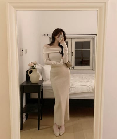 拼接雪紡肩平領磨毛上衣5