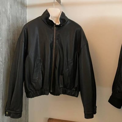 內磨毛仿皮夾克外套8