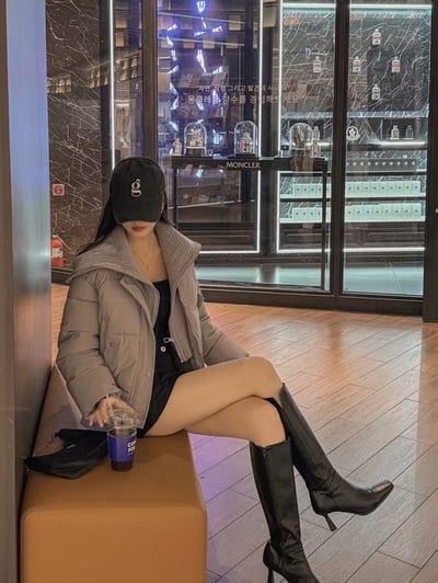 回歸🔥拼接坑紋防水羽絨外套4