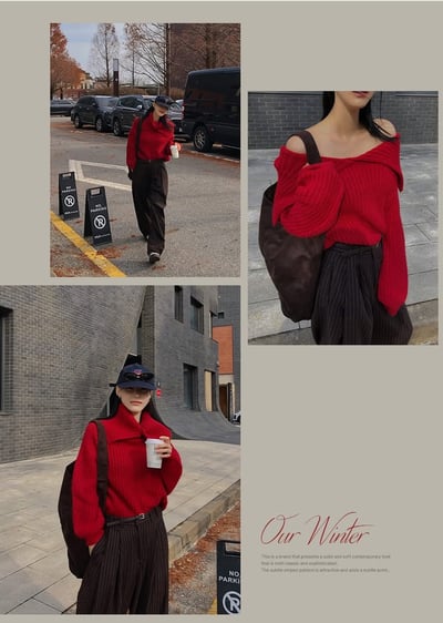 多穿法！排釦領粗坑紋針織衣17