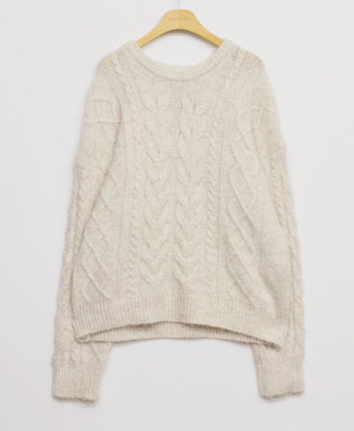 （限量款）圓領麻花針織衣＋排釦圍脖＋鬆緊短褲SET19