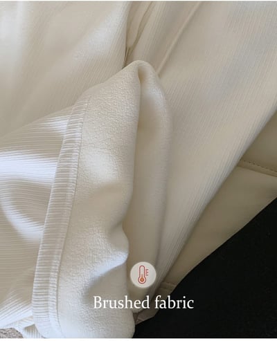 細坑紋內刷毛厚款休閒長褲8