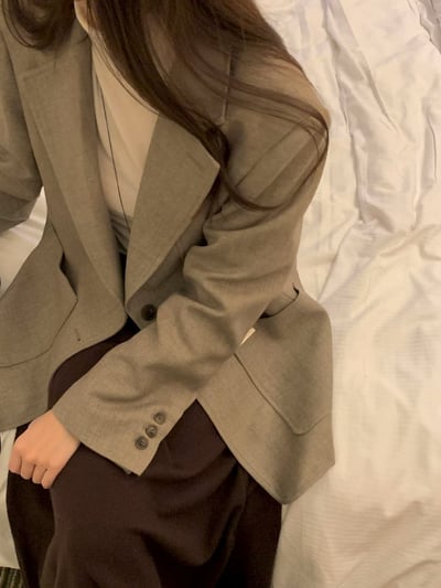 口袋金牌羊毛20％長版西外4