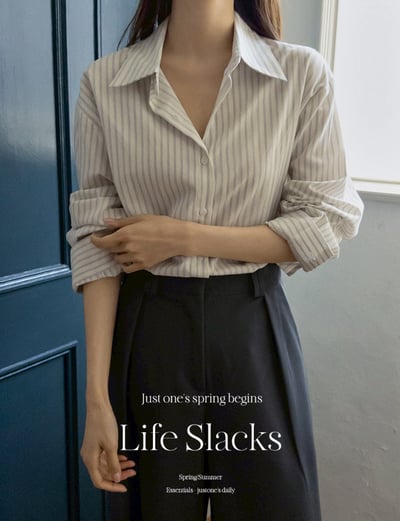 免熨燙！後鬆緊兩側打褶混棉西裝長褲7