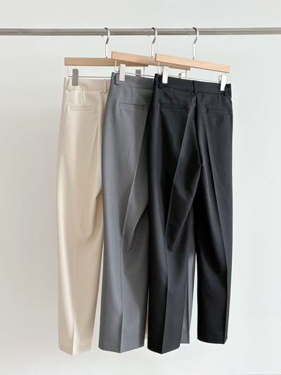高腰春季薄款直筒西裝褲9