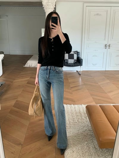 激推顯瘦款小喇叭牛仔褲2