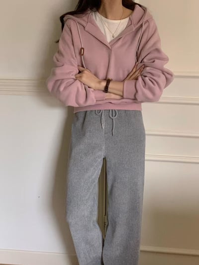 休閒半開連帽衛衣2