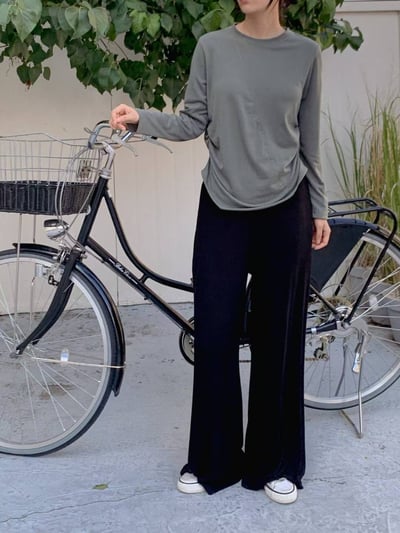 超軟Ｑ莫代爾棉休閒長褲1