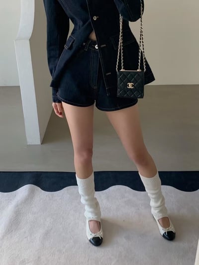 大V牛仔上衣+短褲SET（可拆買）7