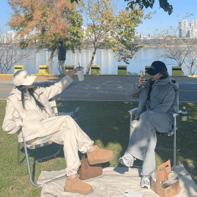 三件組｜麵包鋪棉背心＋連帽棉質外套＋鬆緊長褲SET4