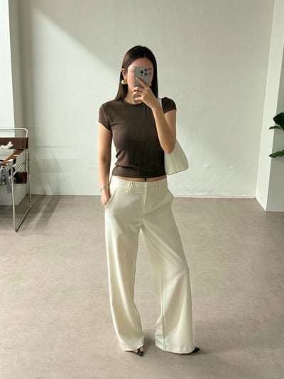 代客找款｜低腰西裝寬褲1