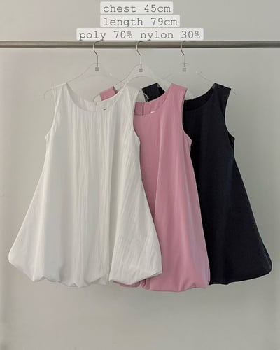 涼感尼龍花苞背心短洋8