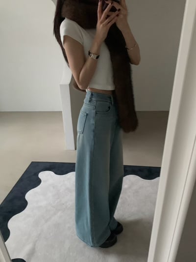 輕奢感狐狸毛寬版圍巾9