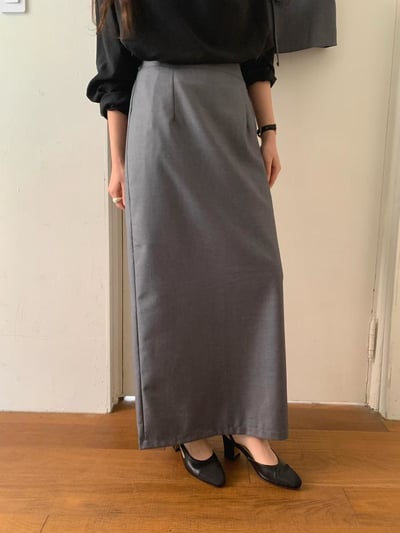 後開岔綁帶背心+鬆緊腰長裙SET (可拆買4