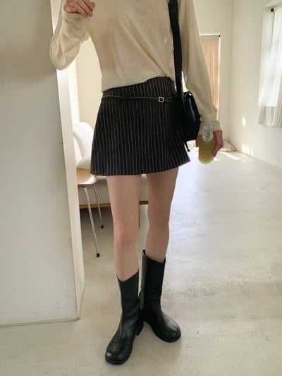 百搭超顯瘦短褲裙1