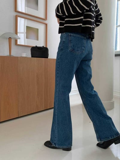 高腰挺款順身直筒微寬褲3