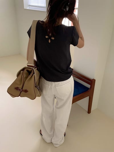 可雙面穿雕刻鏤空小花T6