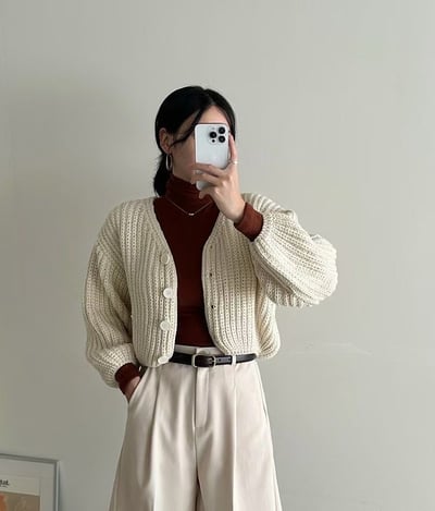 天絲高領針織打底衫（天絲20%+羊毛3%)5