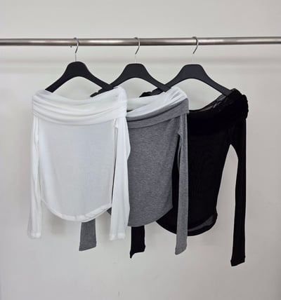 撞色雪紡拼接薄款棉Ｔ7