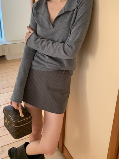 多色款開襟薄款柔軟棉Ｔ3