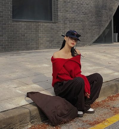 多穿法！排釦領粗坑紋針織衣5