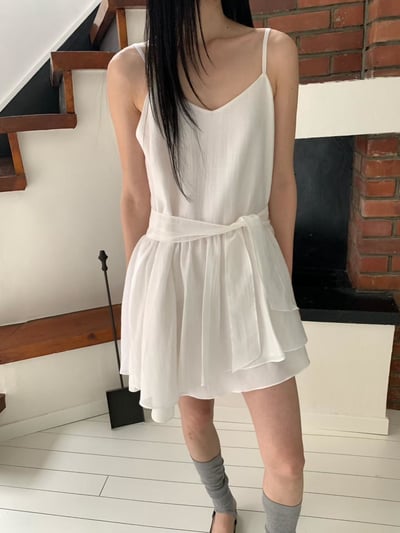 細肩小短洋裝(附綁帶6